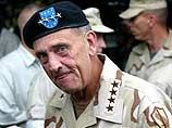 Американский генерал Томми Фрэнкс, который в случае войны с Ираком будет руководить проведением военной операции, вылетел в понедельник в передовой штаб Центрального командования ВС США в Катаре