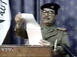 Саддам Хусейн выступит с телеобращением к нации. Обращение передавалось в записи. Пока не ясно, когда именно была сделана запись