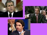Буша, Блэра и Аснара хотят отлучить от Церкви и объявить персонами нон грата