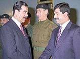 Иракское телевидение второй раз за день показало Саддама Хусейна. На этот раз на пленке запечатлен момент встречи Саддама и его младшего сына Кусая