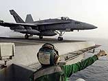 Самолеты F/А-18 Hornet базируются на авианосцах в Персидском заливе
