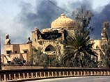 В результате сегодняшней бомбардировки в Багдаде разрушена штаб-квартира правящей парии "Баас"