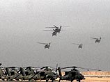 По меньшей мере пятьдесят иракских республиканских гвардейцев убиты сегодня в результате атаки американских вертолетов Apache под Неджефом