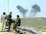 Самолеты ВВС США начали бомбежку города Киркук на севере Ирака. Несколько бомб упали в городе, над которым стоит огромный столб дыма