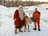 Томми Мякинен подвез Деда Мороза 