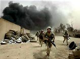 Морские пехотинцы попали под сильный огонь в районе мечети, которая прилегает к одному из президентских дворцов Саддама