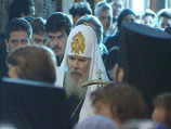 Патриарх Алексий II присутствует на Великой вечерне в храме Христа Спасителя