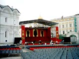 На Соборной площади Кремля представлена драма Мусоргского "Борис Годунов" 