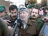 лидер Организации освобождения Палестины Ясир Арафат срочно вылетел из Газы в Каир для консультаций с президентом Египта Хосни Мубараком лидер Организации освобождения Палестины Ясир Арафат срочно вылетел из Газы в Каир для консультаций с президентом Египта Хосни Мубараком
