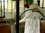 Минувшей ночью в Москве была проведена дезинфекция общественного транспорта Минувшей ночью в Москве была проведена дезинфекция общественного транспорта