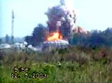12 мая террористы-смертники взорвали в чеченском райцентре Знаменское грузовик, начиненный взрывчаткой