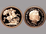 Кроме того, Сбербанк предложит клиентам золотые монеты - новенькие соверен и полсоверена 2003 года выпуска