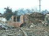 В чеченском селе Автуры в результате ракетного обстрела разрушен жилой дом