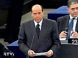 Во время выступления Берлускони произошел скандал. В ответ на критику германского депутата Мартина Шульца, он предложил ему сняться в роли надзирателя нацистского концлагеря