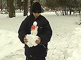 В Москве состоялся чемпионат  по лепке снежных фигур