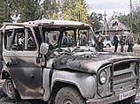 Бронированный УАЗ-469 с бойцами Тамбовского ОМОН взорвался на радиоуправляемом фугасе, который был заложен на обочине