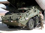 Свежие части отправляемые в Ирак укомплектованы бронемашинами Stryker, разротанные компанией General Dynamics