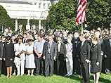 Буш и его помощники начали 11 сентября с посещения церковной службы