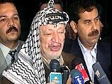Сегодня вечером палестинский лидер Ясир Арафат прибыл в столицу Египта для встречи с президентом АРЕ Хосни Мубараком Сегодня вечером палестинский лидер Ясир Арафат прибыл в столицу Египта для встречи с президентом АРЕ Хосни Мубараком