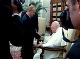 Папа приветствовал Путина по-русски и показал икону Казанской Божией Матери