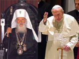 Патриарх Сербский Павел и Папа Римский Иоанн Павел II