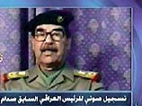 Арабская телестанция в воскресенье выпустила в эфир аудиозапись с голосом, похожим на голос Саддама Хусейна