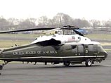Военные вертолеты провели тренировки перед визитом Буша в Великобританию