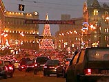 Новогодняя иллюминация в Москве будет светиться до утра