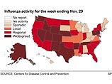 Вспышка гриппа зарегистрирована в 13 штатах США. Об этом сообщила в среду директор американского Центра по контролю и предотвращению заболеваний Джулия Гербердинг