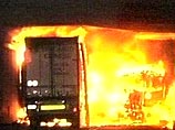 В Москве в Лефортовском тоннеле горит грузовик