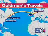 Голдман проживал в Пенсильвании. В настоящее время он находится под стражей в Гренобле, на юго-востоке Франции, где он был арестован полицией по запросу американских коллег