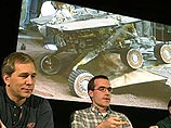 Телеканал CNN в прямом эфире транслировал пресс-конференцию представителей NASA, которые сообщили, что Opportunity благополучно развернулся и съехал с посадочной платформы на Марсе Телеканал CNN в прямом эфире транслировал пресс-конференцию представителей NASA, которые сообщили, что Opportunity благополучно развернулся и съехал с посадочной платформы на Марсе