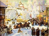 Последняя неделя перед Великим Постом по времени совпадала с языческим праздником проводов зимы и встречи весны Последняя неделя перед Великим Постом по времени совпадала с языческим праздником проводов зимы и встречи весны