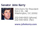 По данным последних опросов общественного мнения, фаворитом предвыборной гонки у демократов является сенатор от штата Массачусетс Джон Керри