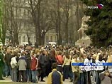 В Риге несколько тысяч русских школьников участвуют в акции протеста против сокращения среднего образования на русском языке