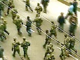 Ранее аджарские военные разогнали демонстрацию в центре Батуми, в которой принимали участие примерно 500 человек