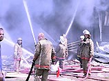 Крупный пожар бушует в челябинском городском парке отдыха имени Гагарина