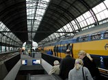 Два поезда столкнулись в пятницу вечером в районе центрального вокзала Амстердама
