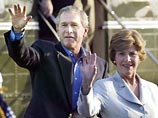 Джордж Буш упал с велосипеда, получив ссадины на губе, носу, руке и коленях