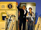 Джордж Буш со своей супругой Лаурой прибыли в аэропорт Рима в ночь с четверга на пятницу