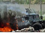 Мощное взрывное устройство сработало под колесами американского военного джипа Humvee в восточной части Багдада