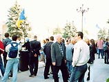 В Киеве прошла акция протеста против продажи ОАО "Криворожсталь" российской "Северстали"