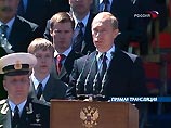 На Красной площади присутствует президент России Владимир Путин