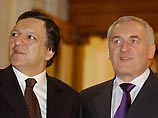 Ахерн сообщил, что разговаривал с Жозе Мануэлем Дерао Баррозо прошлой ночью и был рад поделиться с ним этой информацией Ахерн сообщил, что разговаривал с Жозе Мануэлем Дерао Баррозо прошлой ночью и был рад поделиться с ним этой информацией