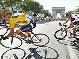 Лэнс Армстронг установил рекорд велоспорта, выиграв "Тур де Франс" в шестой раз