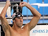 Майкл Фелпс стал героем олимпийского бассейна в Афинах