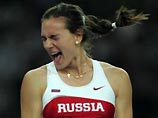 Исинбаева показала результат 4,91 метра, что является новым мировым рекордом