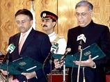 Церемония прошла в президентском дворце. Азиз повторил вслед за президентом Первезом Мушаррафом текст присяги
