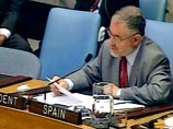 "Совет Безопасности требует немедленного и безусловного освобождения всех заложников этой террористической атаки", - говорится в декларации, зачитанной председателем Совбеза, послом Испании при ООН Хуаном Антонио Янес-Барнуэво