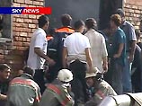 Спасатели  готовятся к разбору завалов в сгоревшем спортзале школы